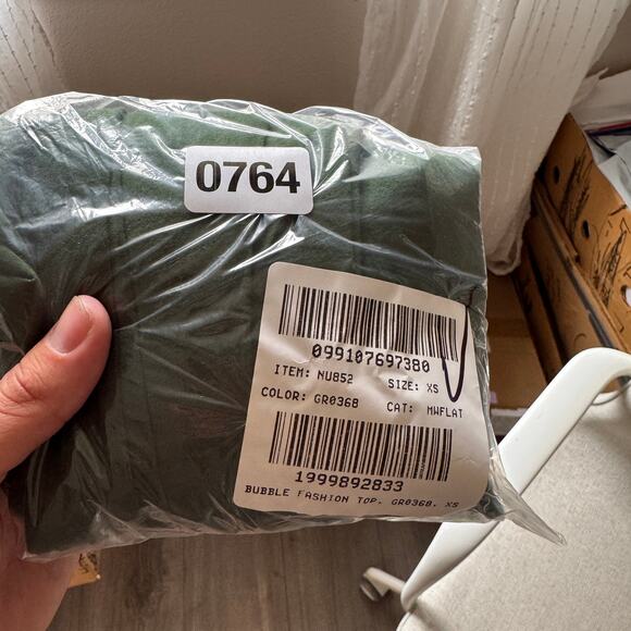 Madewell Sleeveless Crewneck Bubble Top XS Summit Green Pullover Stretch Cotton - Picture 9 of 9